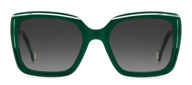 Women Carolina Herrera Sunglasses: HER 0143/G/S - Green Glitter - SpecSMART Eye Clinic (Front View)
